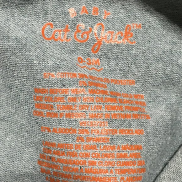 Baby Cat and Jack 0-3 months 3 pack Pull On Pants Black Gray - Picture 10 of 10